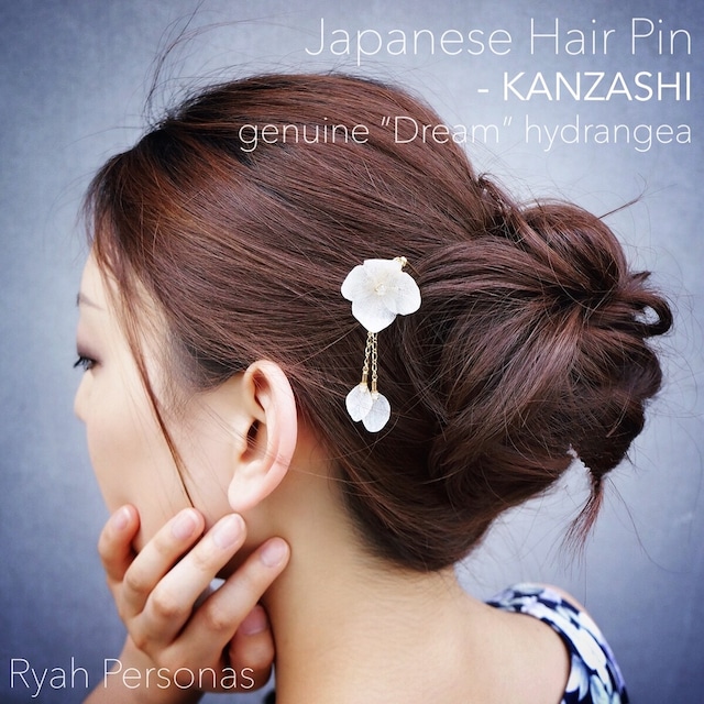 Hair Pin of 雨上がりアジサイの一粒ヘアピン <RP-AR-HP>