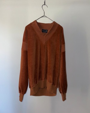 【2026.01.16 INSTAGRAM LIVE】1980s v-neck velour sweater