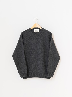Shetland Wool Pullover knit GRAY