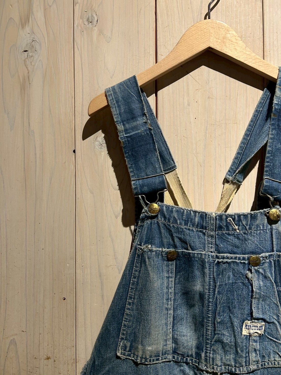 a.k.a.C.a.k.a vintage】40's “HERCULES” “Boro” Vintage Denim