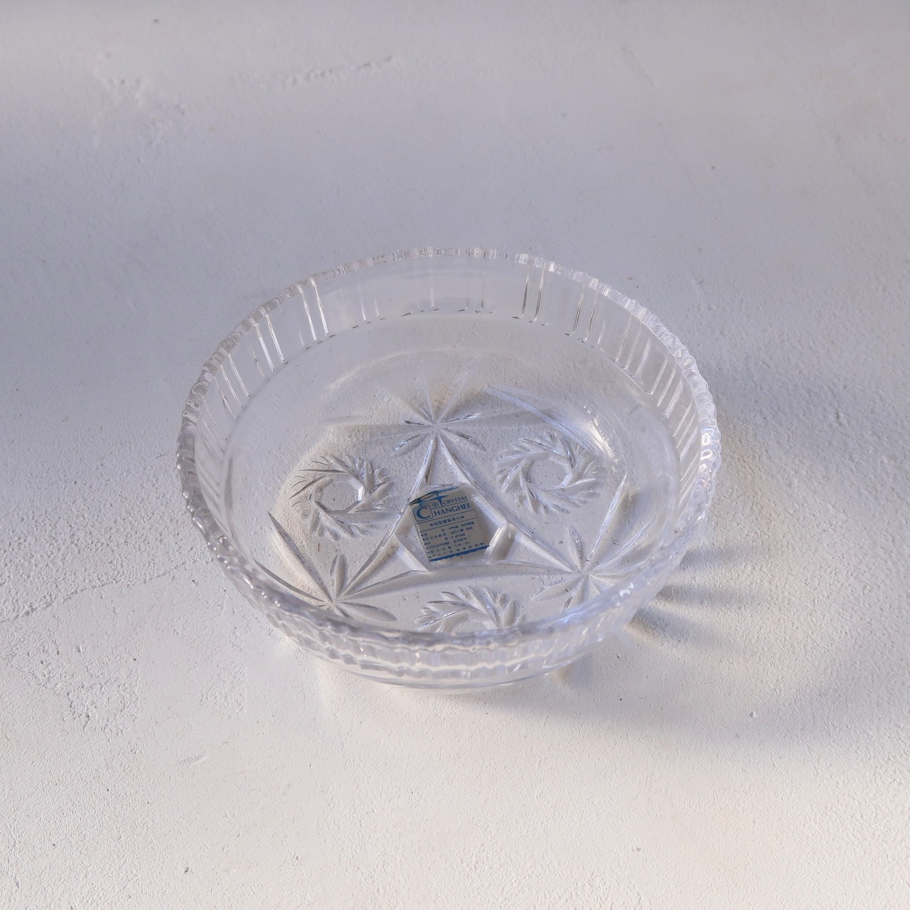 雪模様のガラス器