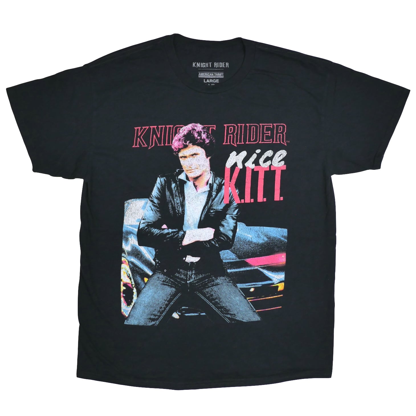 USED【L】TV Drama Knight Rider Tee / AMERICAN THRIFT ©Universal City Studios