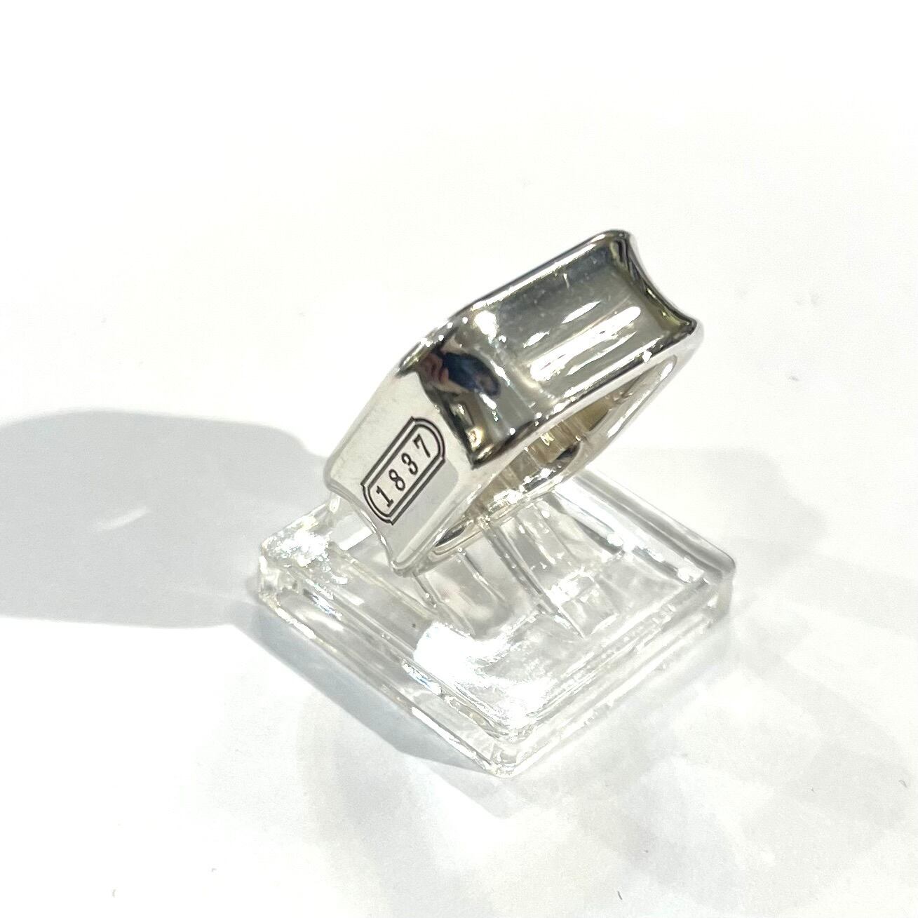 TIFFANY&CO.】【7-8号】2660 T&CO 1837 スクエアリング／シルバー925