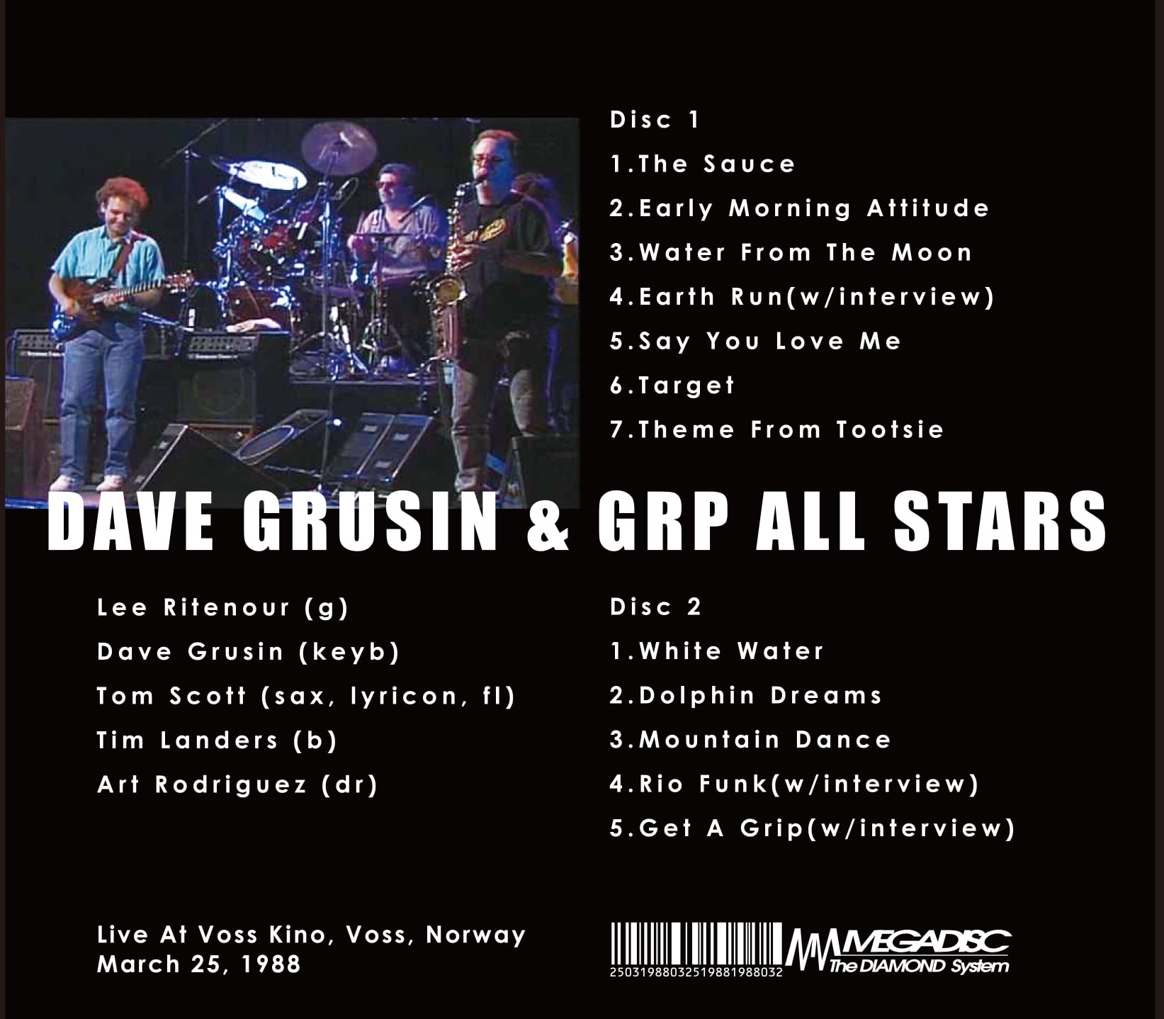 DAVE GRUSIN & GRP ALL STARS / LIVE IN NORWAY(2CDR)発掘された放送