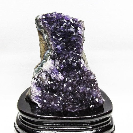 アメジスト クラスター ウルグアイ産 アメジスト 原石 amethyst 台座付属 花型 一点物 182-6458