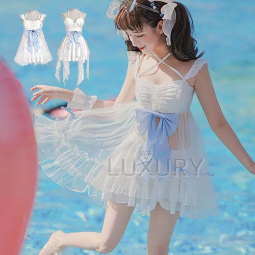 甘ロリ セパレート／ワンピース 水着 のみ 2タイプ マーメイド 童話風
