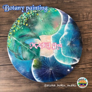 ●アート【モンステラ丸アートP】Botany painting