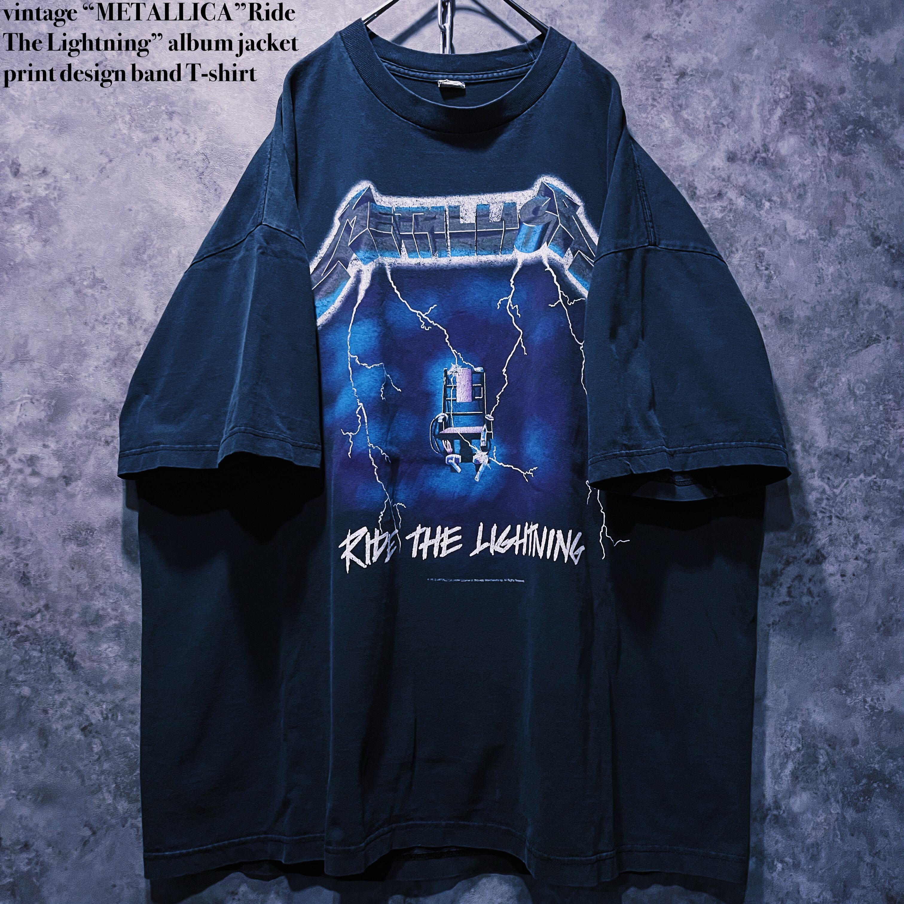 【doppio】vintage “METALLICA”Ride The Lightning” album jacket print design band T-shirt