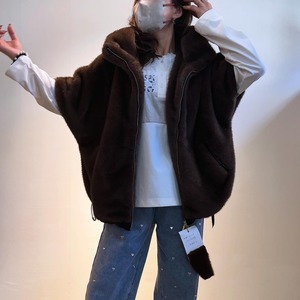 エイミーロウ  Eimee Law ミンクファーフーディードロストベスト