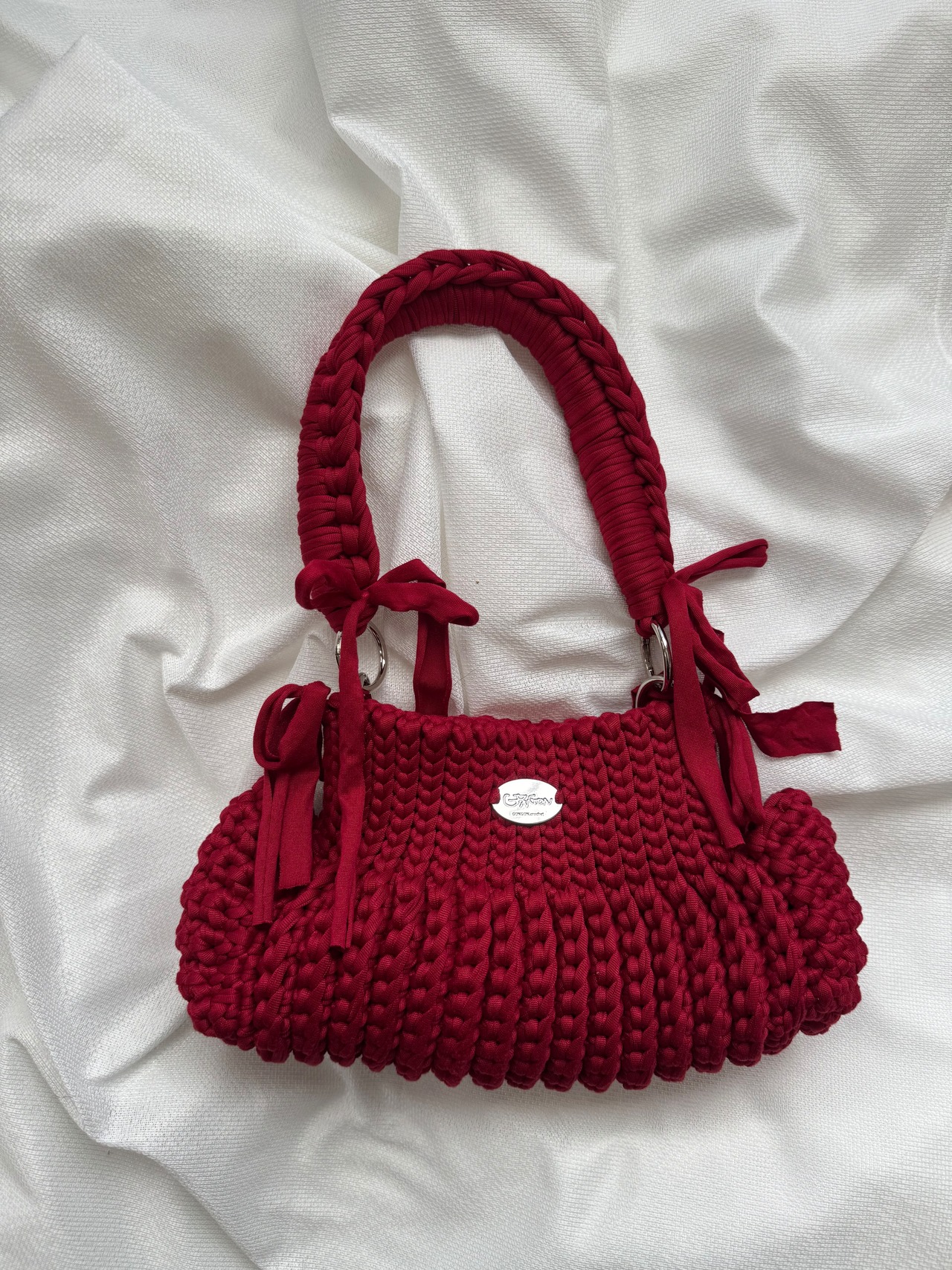 accordion small / wine red