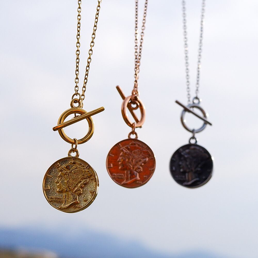 【年始セール】リバティコイン マンテル ネックレスgns8214