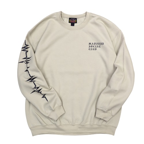 SLINK(スリンク) "MSC Zig Zag Crew Sweat"(SAND)