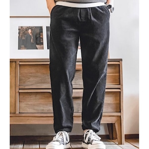 corduroy tapered pants A0089　