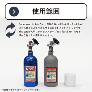 【爽やかな香り3種】SUPERMAXX　Nosボトルタイプエアフレッシュナー＆ミニスニーカー用フレグランスチップ　アソートパック