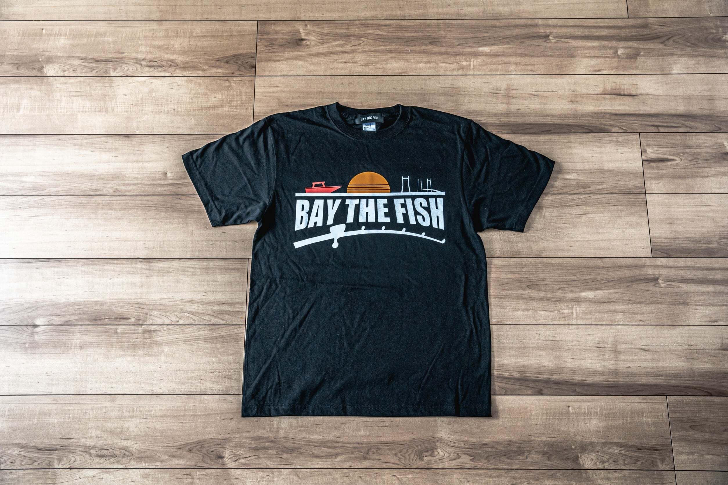 BAY THE FISH 5.6オンス ハイクオリティー BIG PRINT TEE | BAY THE FISH