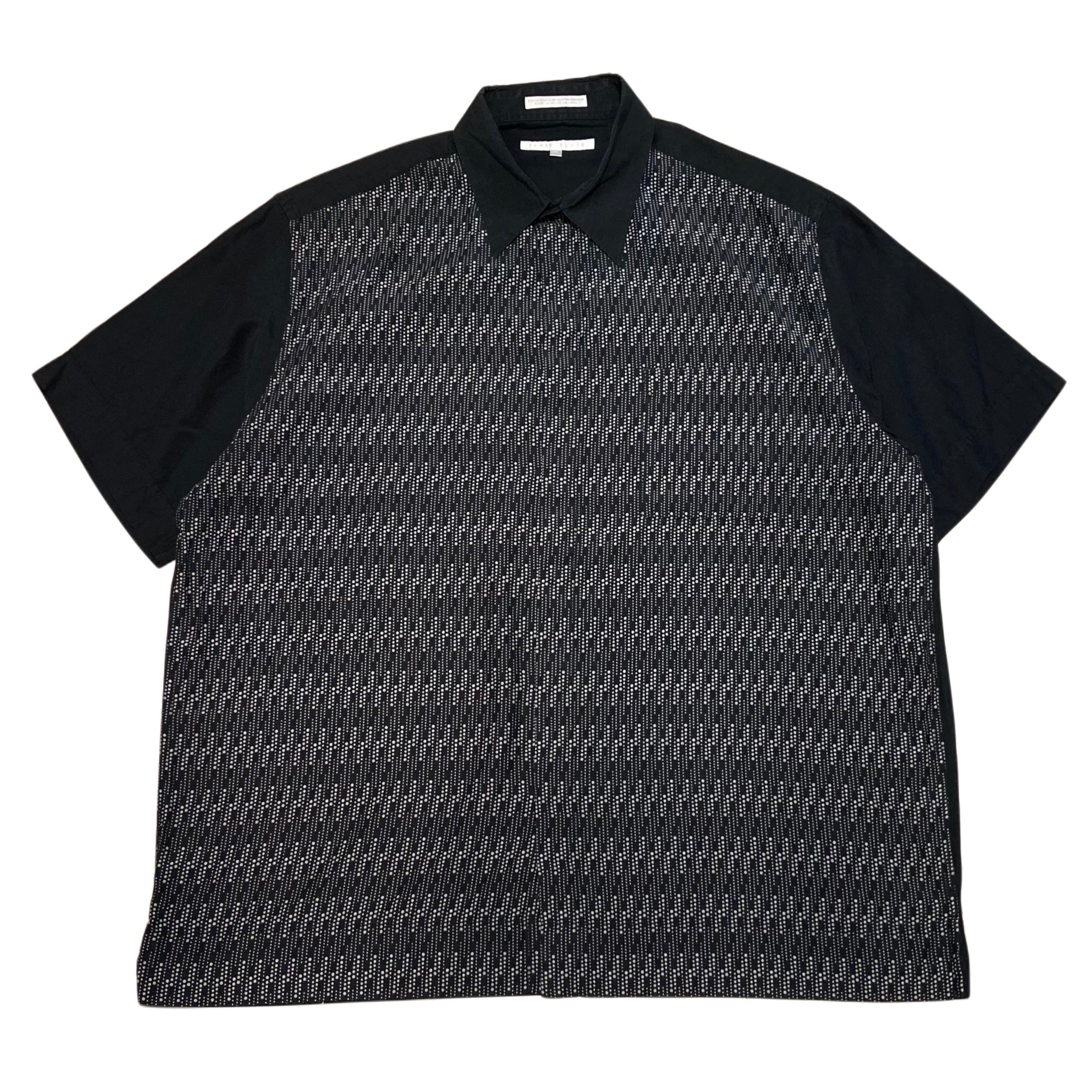90s PERRY ELLIS ペリーエリス ドット シルク ボックスシャツ 【XXL