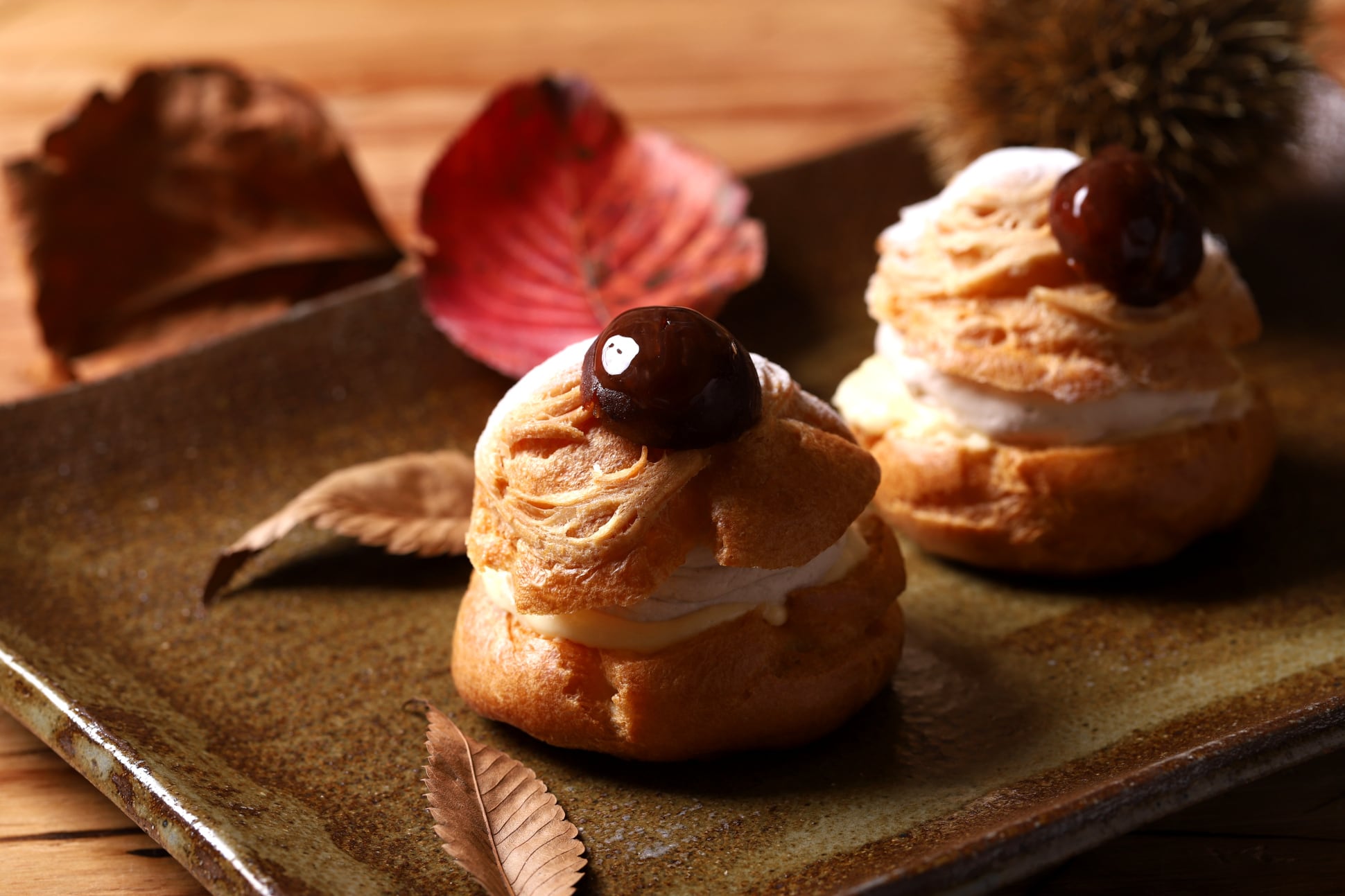 栗のダブルシュー