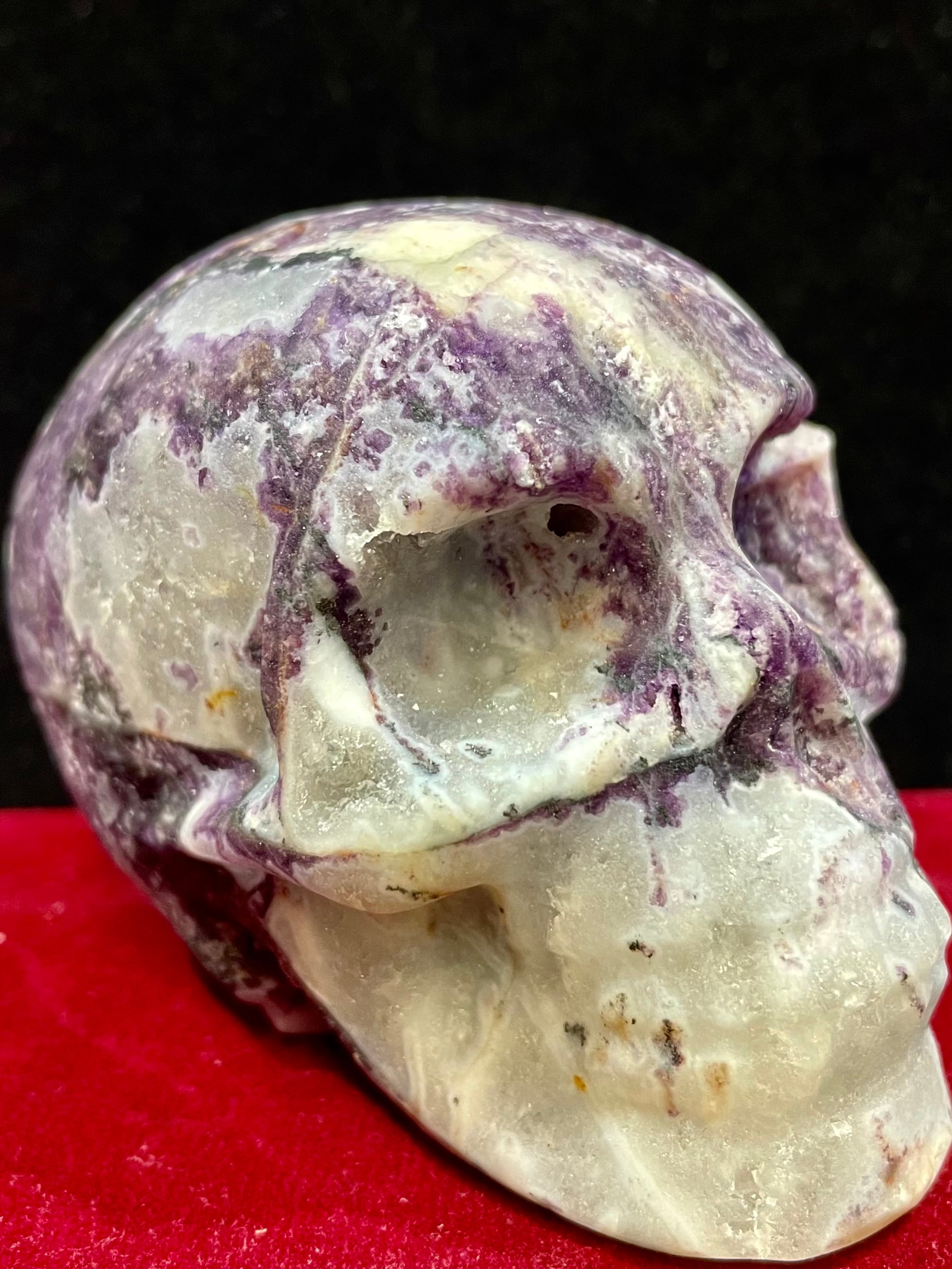 13) 復活再生!「ドクロ」ジオード水晶(大型)