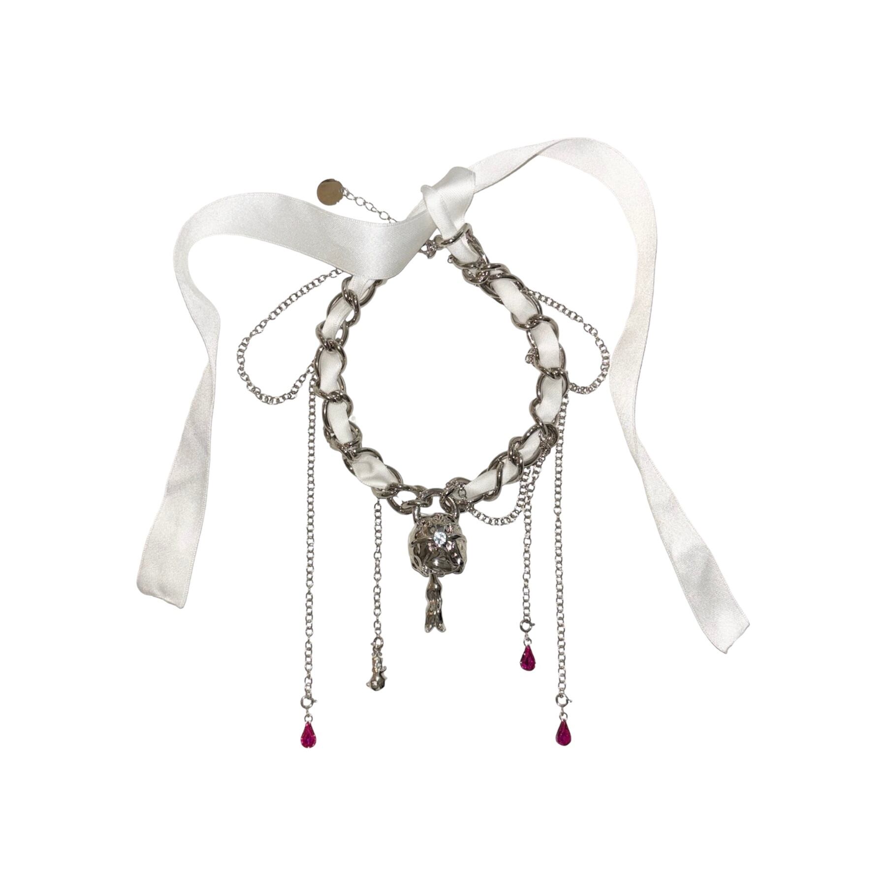 Silver VeniceW Silver Necklace + PaperGod Busy Thin Chain