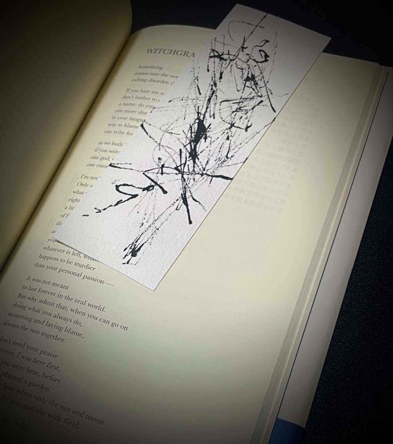 ブックマーク【直筆書入り＆ロゴスタンプ(大)押印】「Untitled4」