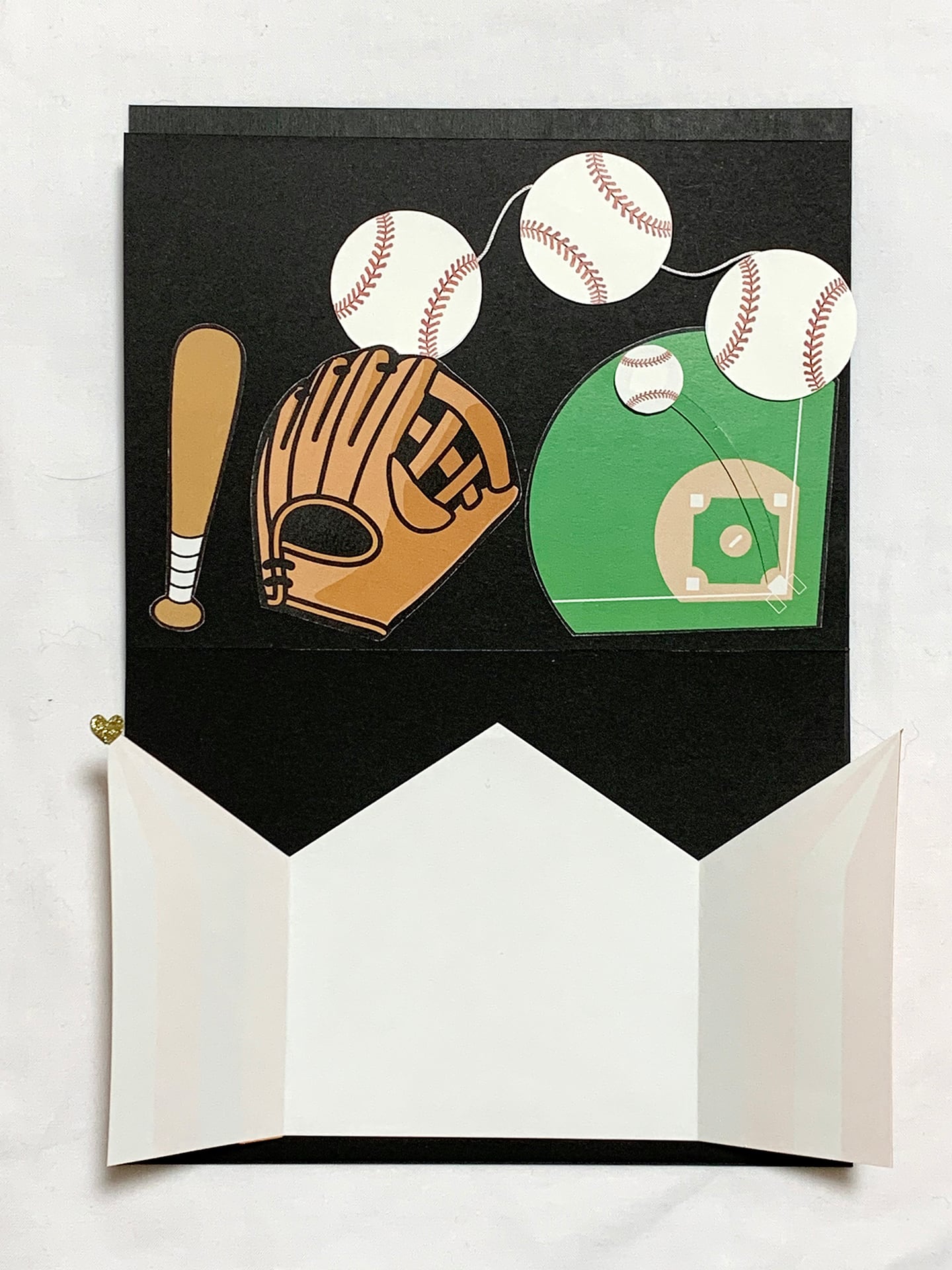 完成品】仕掛けアルバム（イエロー・野球）1点 | 青--はる