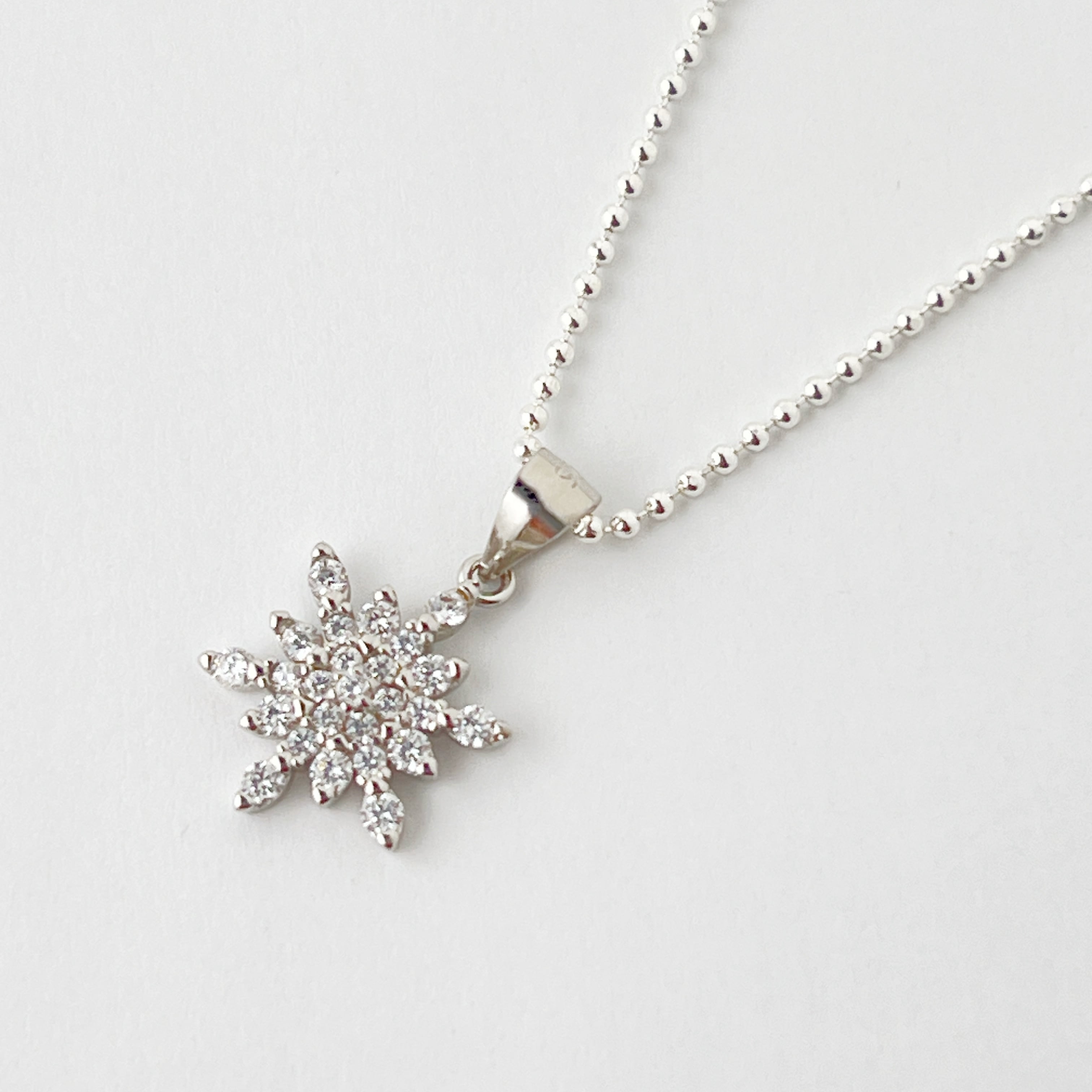 フローズン ジルコニア スノー ペンダント