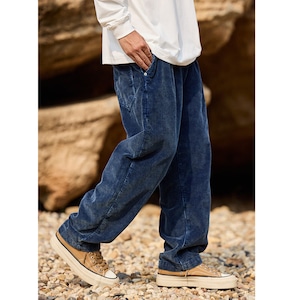 ワイドシルエット コーデュロイ イージーパンツ a-1006