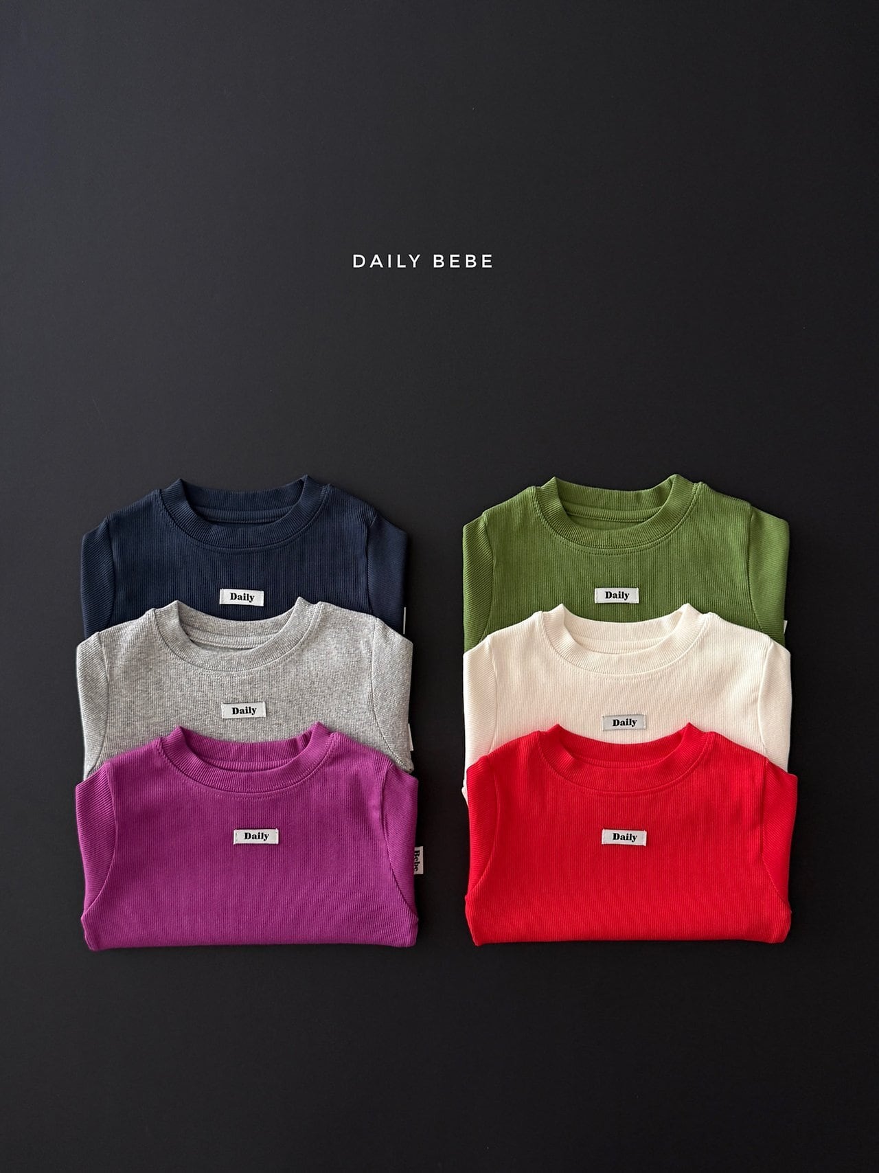 simple tee【DAILYBEBE】※10月中旬発送予定
