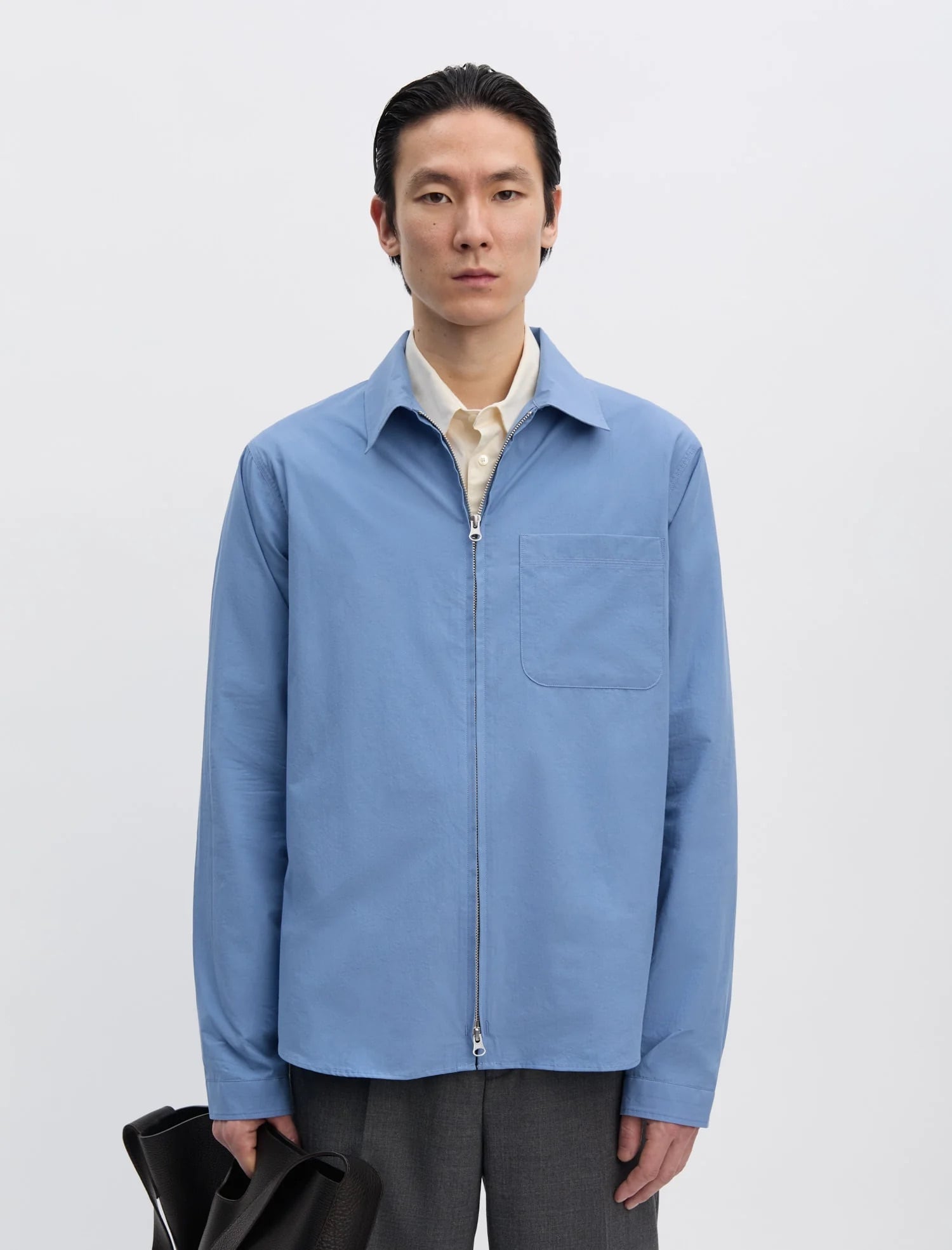 ANOTHER ASPECT ANOTHER Zip Shirt 1.0 JPN Ocean Blue | BEST PACKING