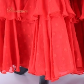 フラメンコ 衣装 マリキータ MariQuita ワンピース ドレス 赤 水玉 ドット 長袖 レース 透け感 MARINA FLAMENCA ダンス パーティ 発表会 ボランテ フリルレッド系 フラメンコドレス ワンピースドレス レッドドレス ダンス衣装 フリルレース 透け感ドレス 発表会衣装 赤いワンピース パーティードレス レディース ドット柄 フラメンコ衣装