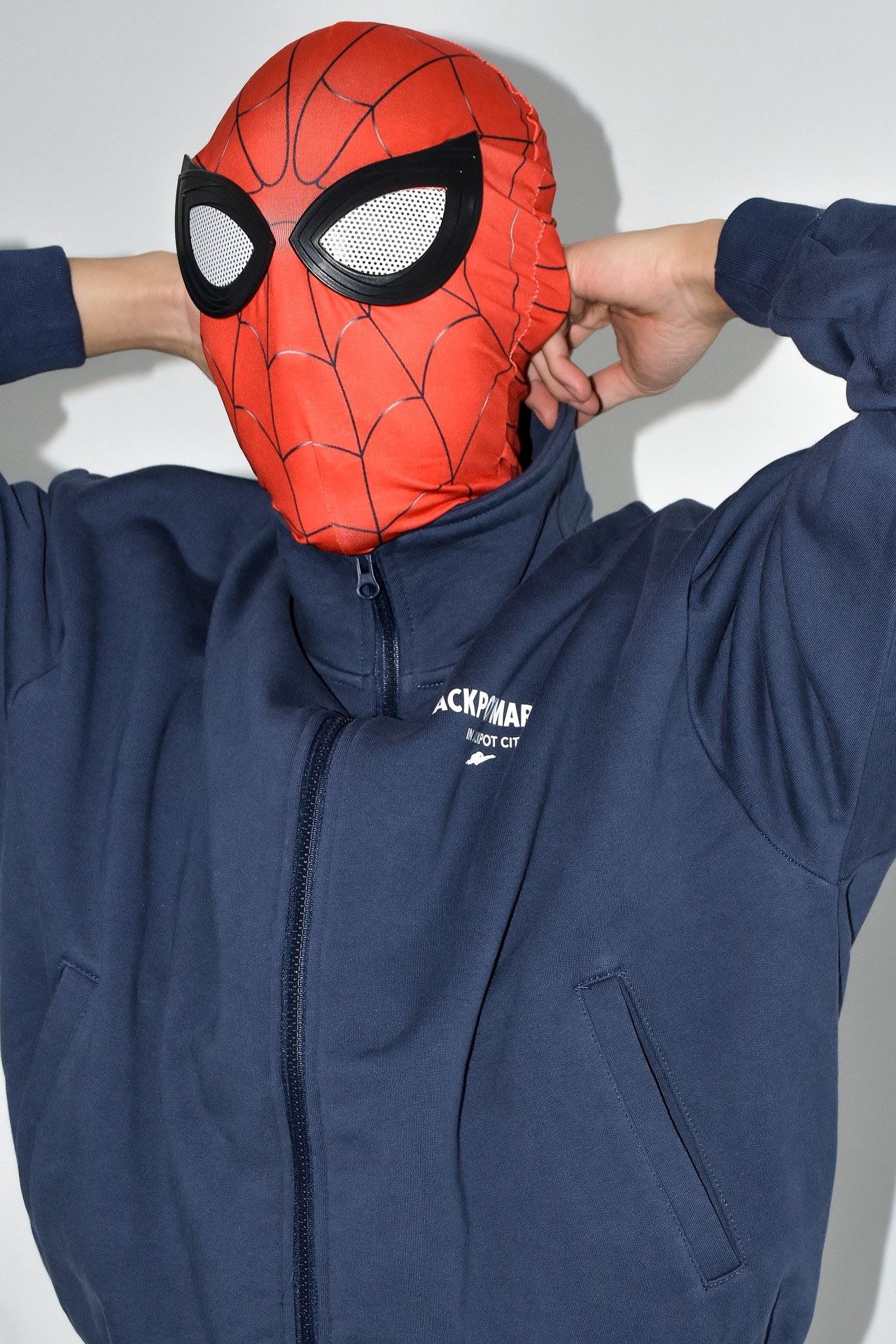 スウェットジップジャケット　ネイビー