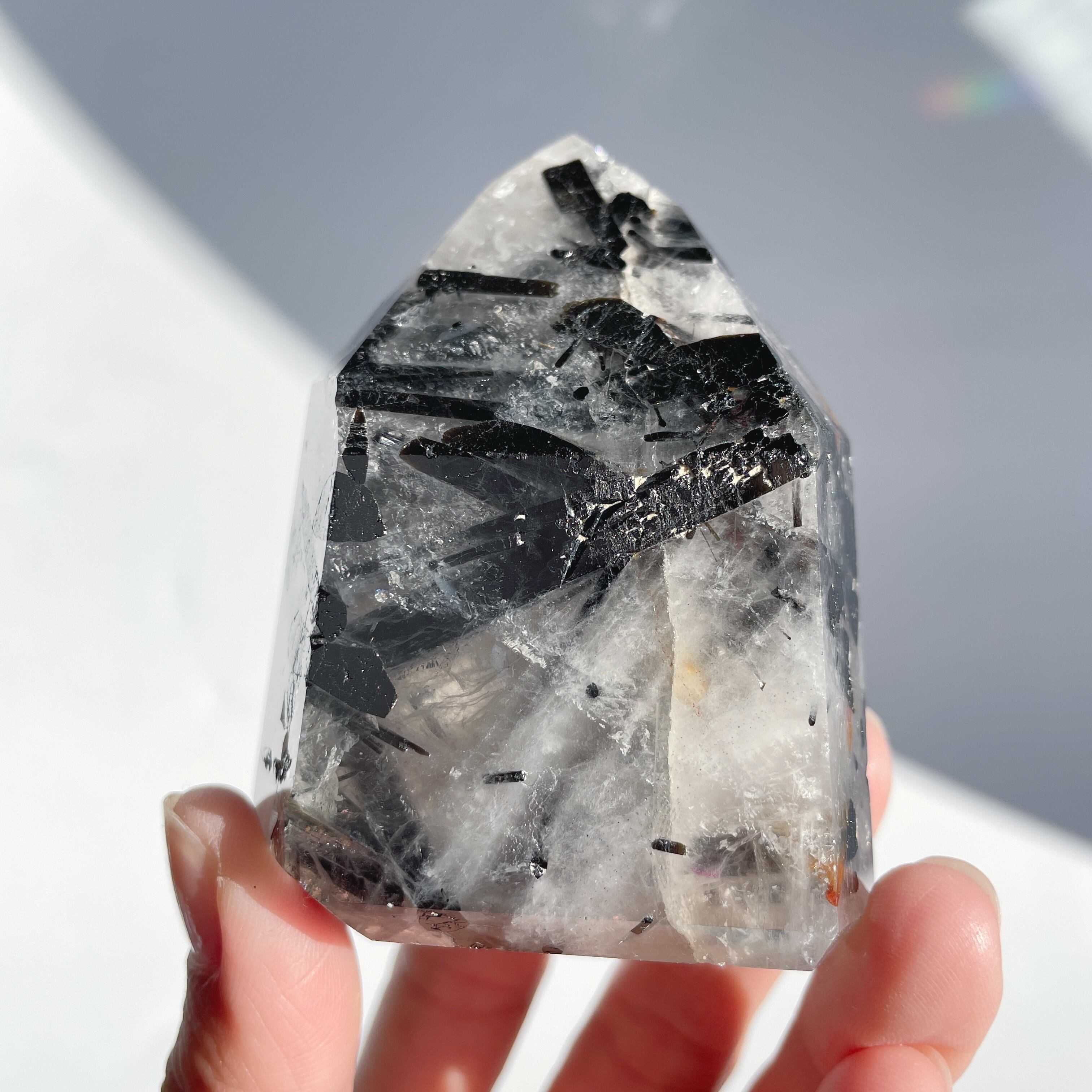 ブラックトルマリンインクォーツ タワー02◇Black Tourmaline◇天然石