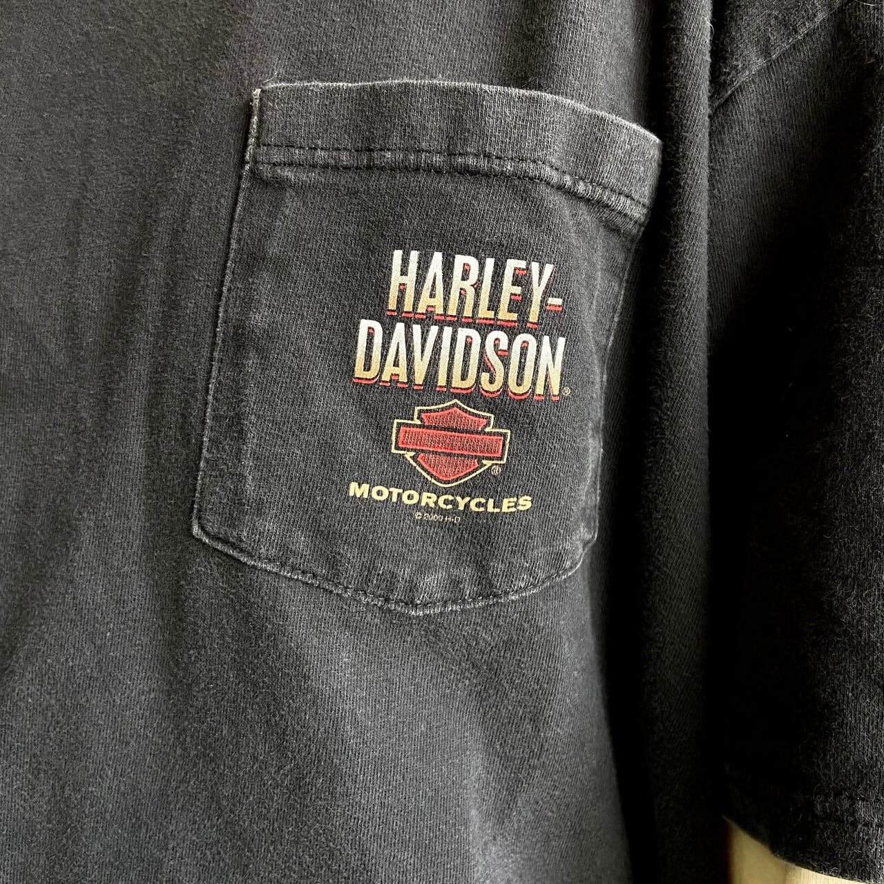 ビッグサイズ USA製 Harley-Davidson ハーレーダビッドソン 胸ロゴ