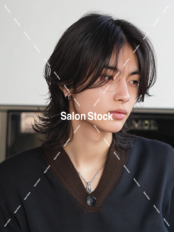 【メンズ】ミディアムウルフ