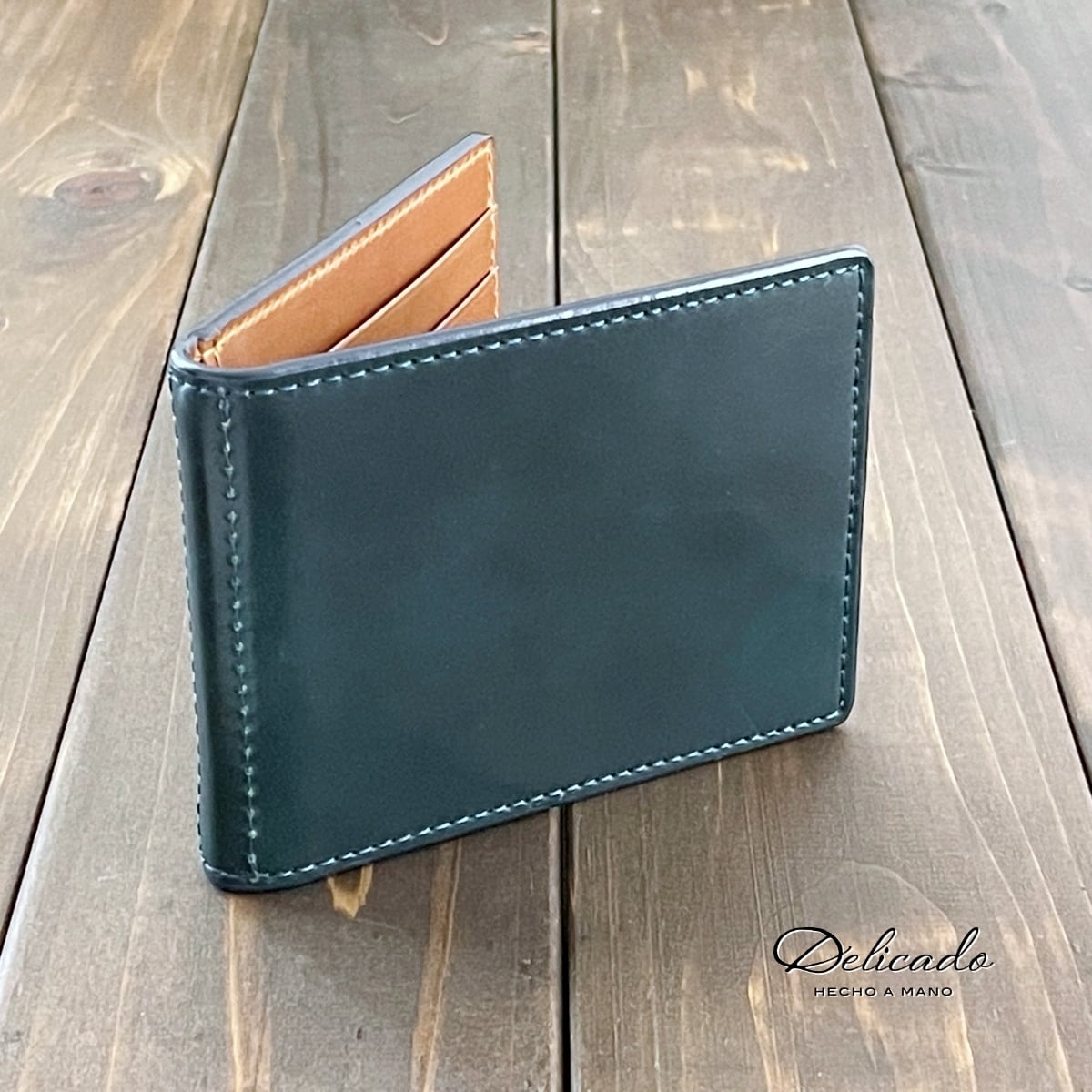 HORWEEN シェルコードバン × クロムエクセル マネークリップ