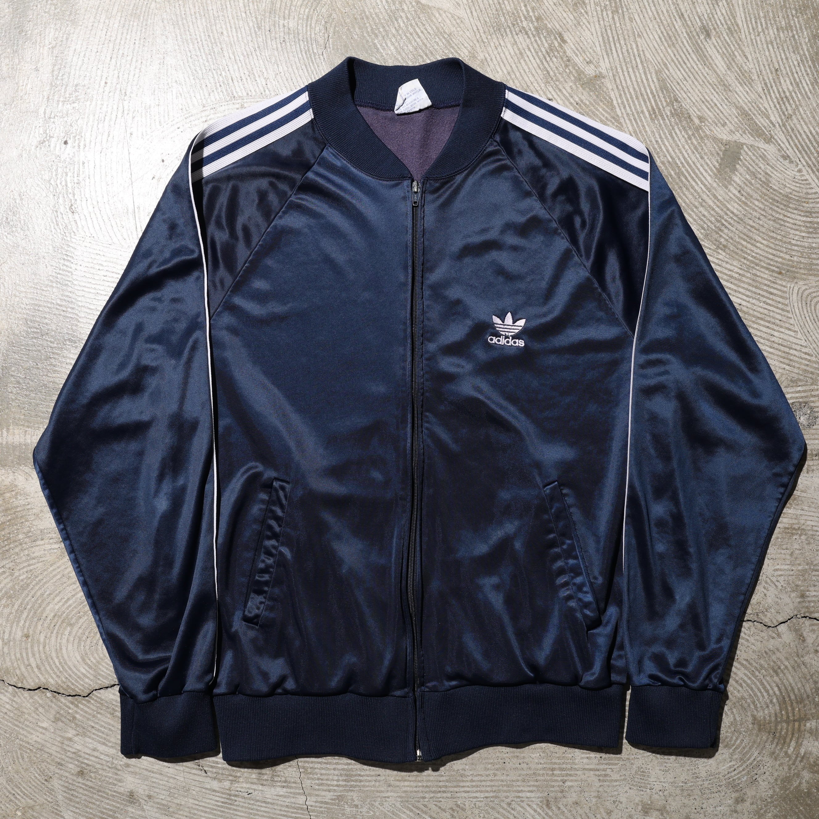 美品 8号 2XL 60s 西ドイツ製 adidas トラックジャケット 青