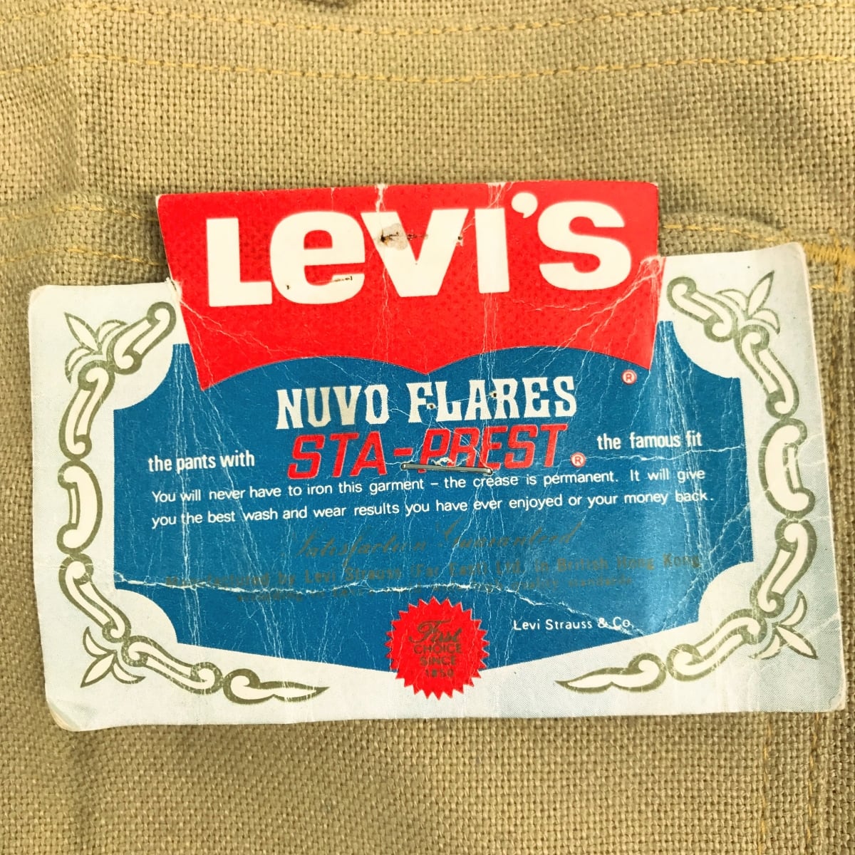 LEVI'S リーバイス NUVO FLARES 70年代あたり STA-PREST LEVI'S リーバイス NUVO FLARES 70年代あたり STA-PREST