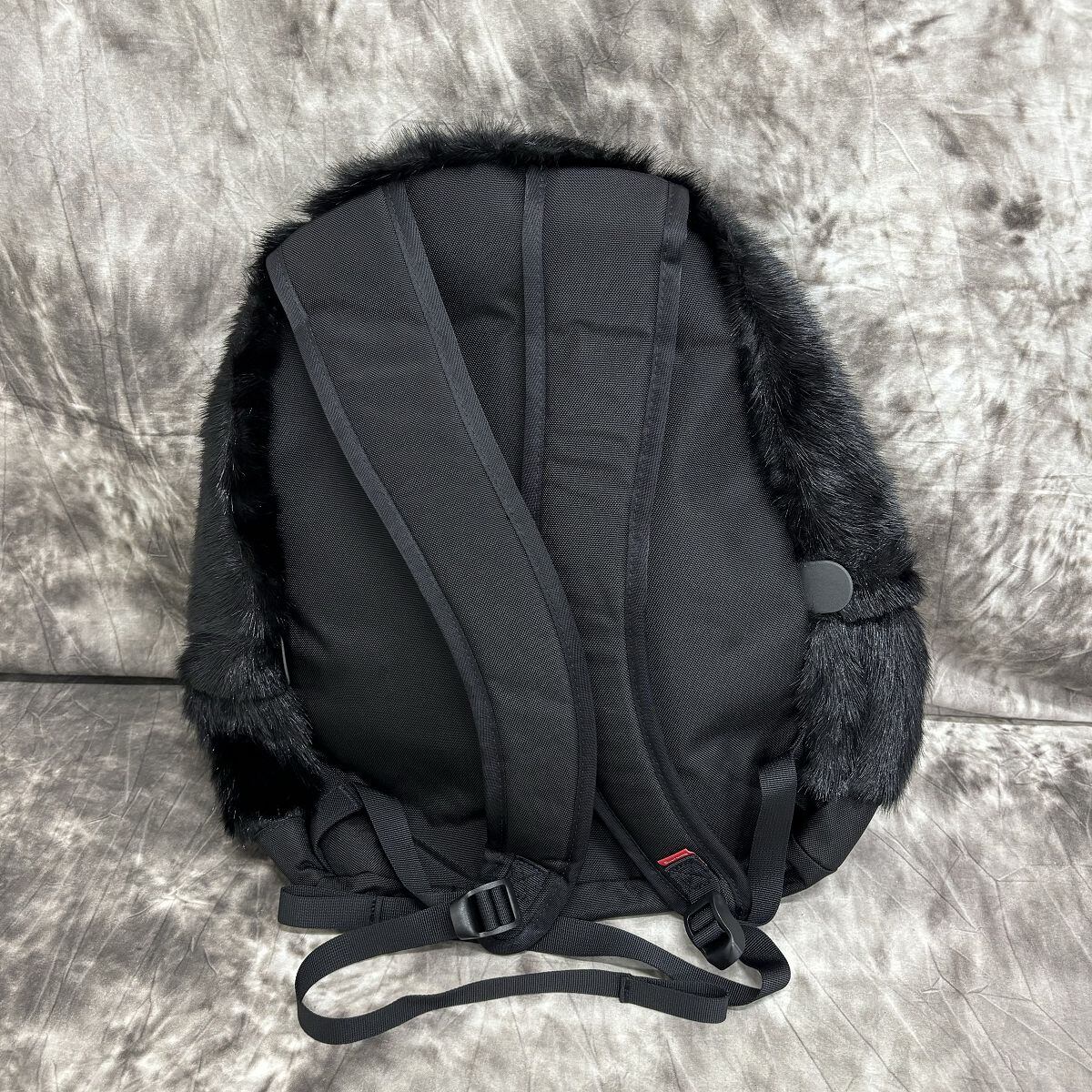Supreme Fur Backpack 20L 黒 ファー リュックサック