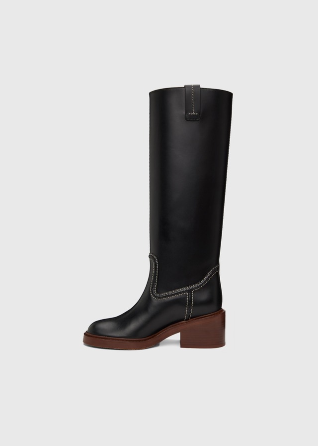 CHLOE｜L22A-CHL-SE08P "MALLO BOOTS" BLACK