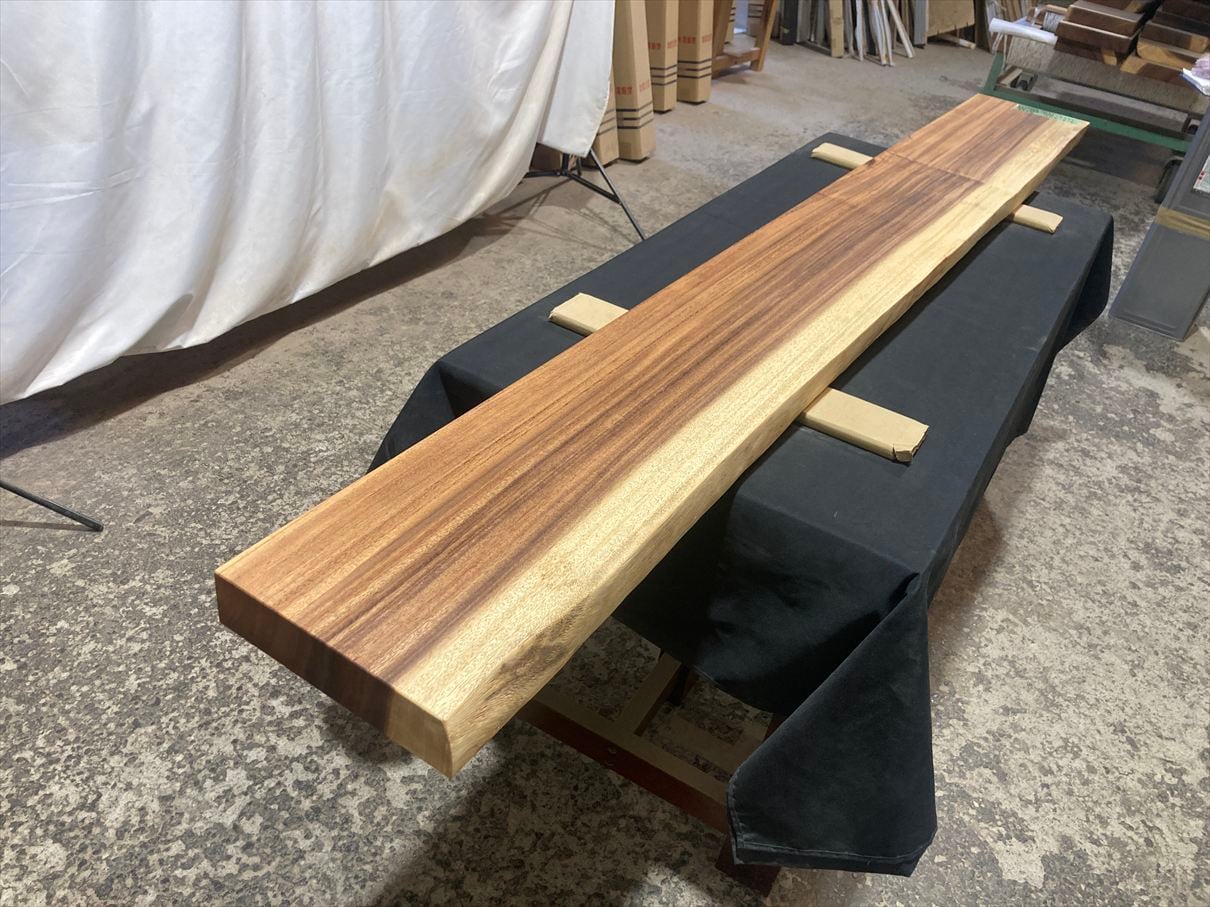 モンキーポッド4065 一枚板無垢 乾燥材 2220x250-220x55mm