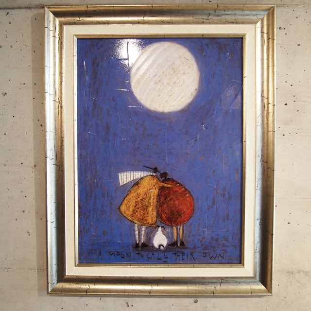 「月夜のふたり」サム トフト アートフレーム【イギリス作家】