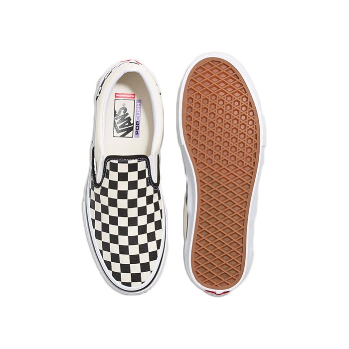 VANS SKATE SLIP-ON BLACK / WHITE ヴァンズ バンズ スケート