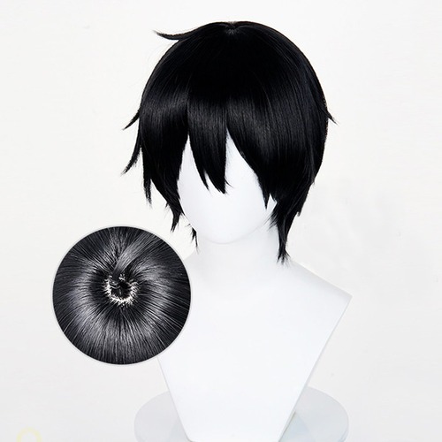 コスプレ耐熱ウィッグ ブラック ショートカット キャラクターウィッグ ★ソードアート・オンライ/キリト ★愛してるゲームを終わらせたい/浅葱優希也 等 ★即納品★