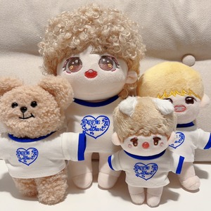 『Blueシャツ』バンタン　防弾少年団　ジミン　テヒョン　テテ　ジョングク　グッズ　韓流　Kpop　雑貨　テヒョン パンゴム　くま　V　inthesoop　着せ替え　ぬいぐるみ　洋服　ドール　人形　20㎝サイズ　15㎝サイズ　マスター　ちびぬい　