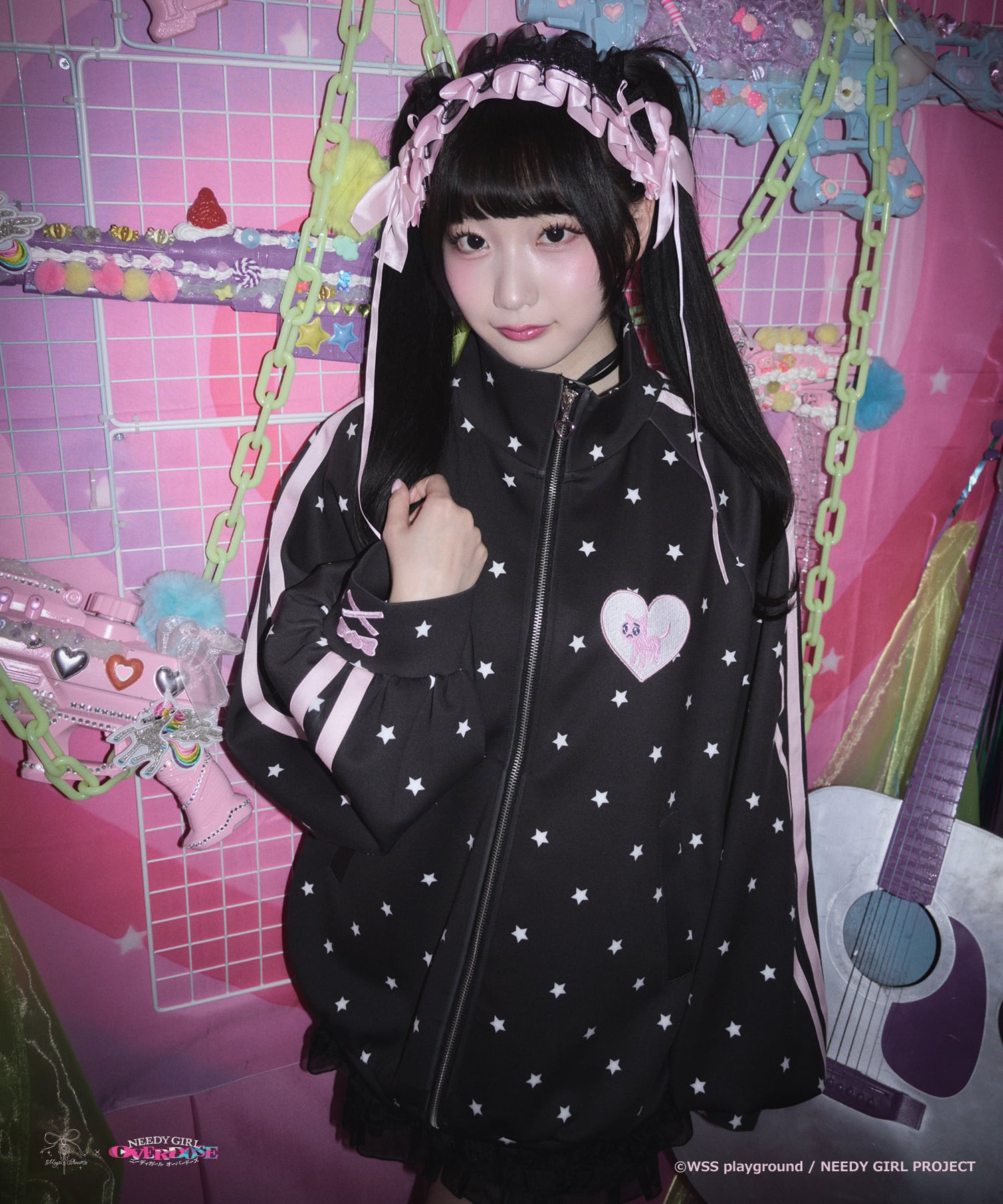 【未開封/新品】NEEDY GIRL OVERDOSE 超星柄ぴえん猫ジャージ ℳ𝒶𝑔𝒾𝒶 𝒞𝒽𝒶𝓇𝓂｜.⋆𝜗𝜚 いちばんかわいい自分になれる、魔法の