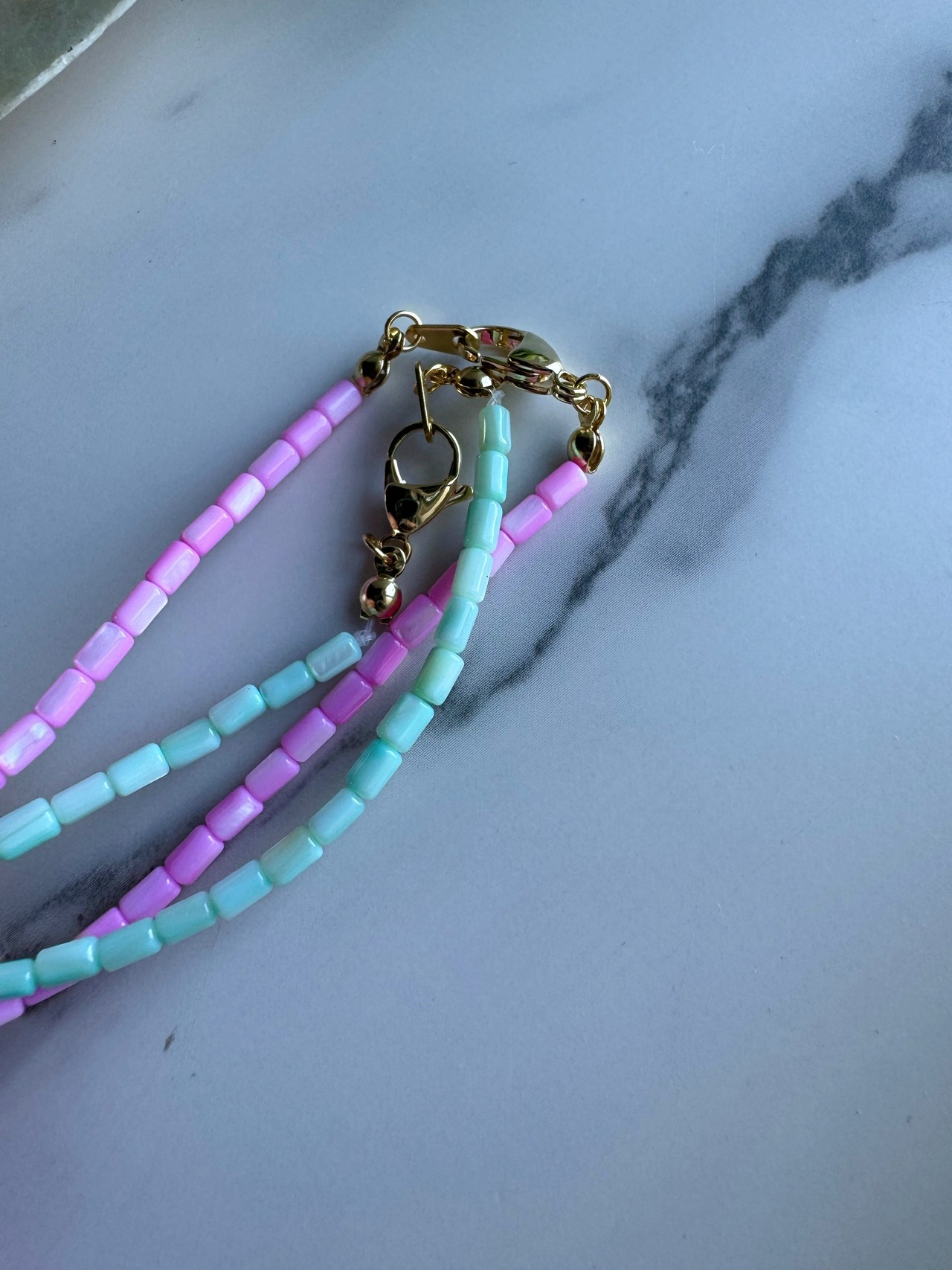 Hawaiian colorful shell necklace(ハワイアンカラフルシェルネックレス)