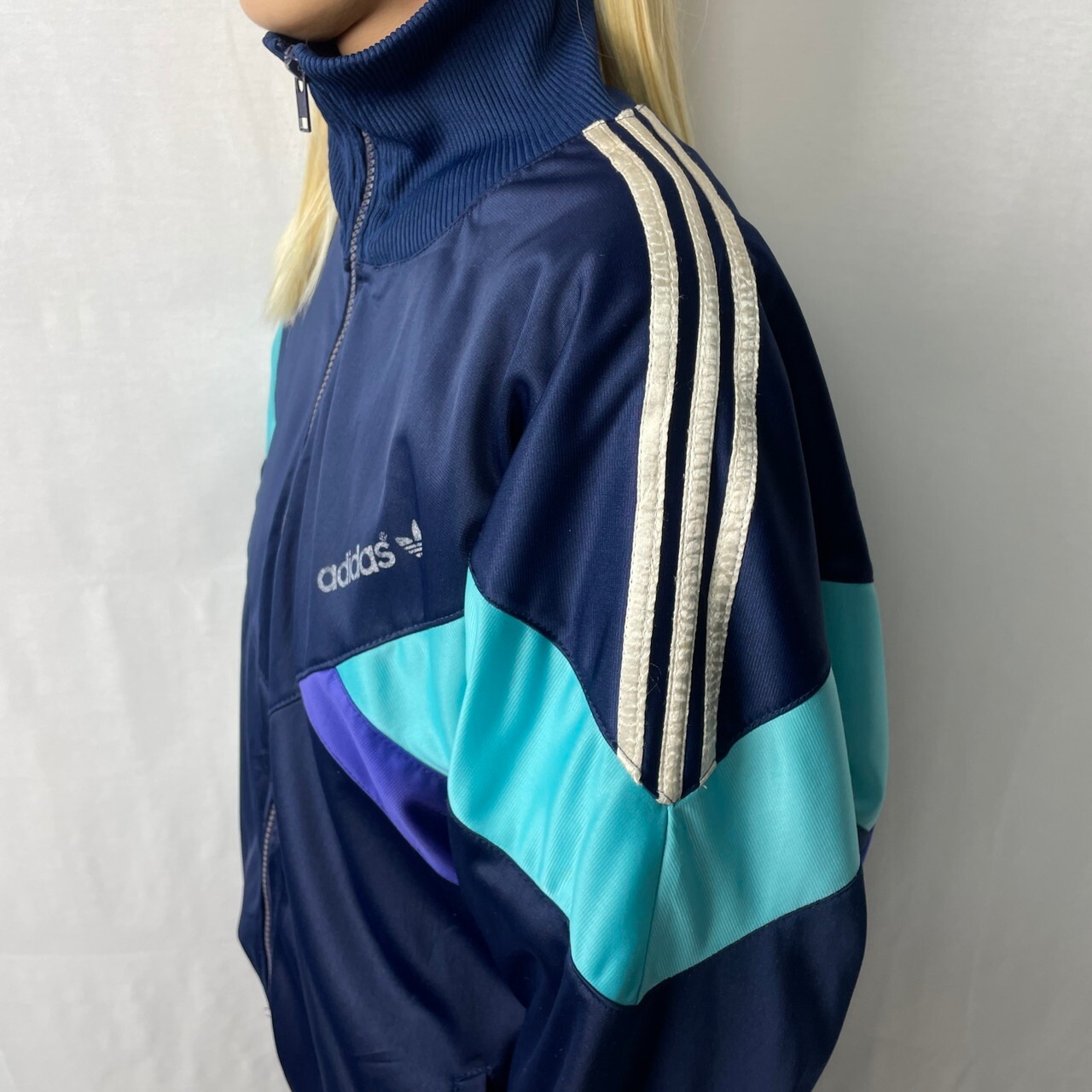 70〜80年代 スペイン製 adidas アディダス ハイネック トラック 