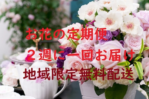 お花の定期便（隔週）2000円　無料配達