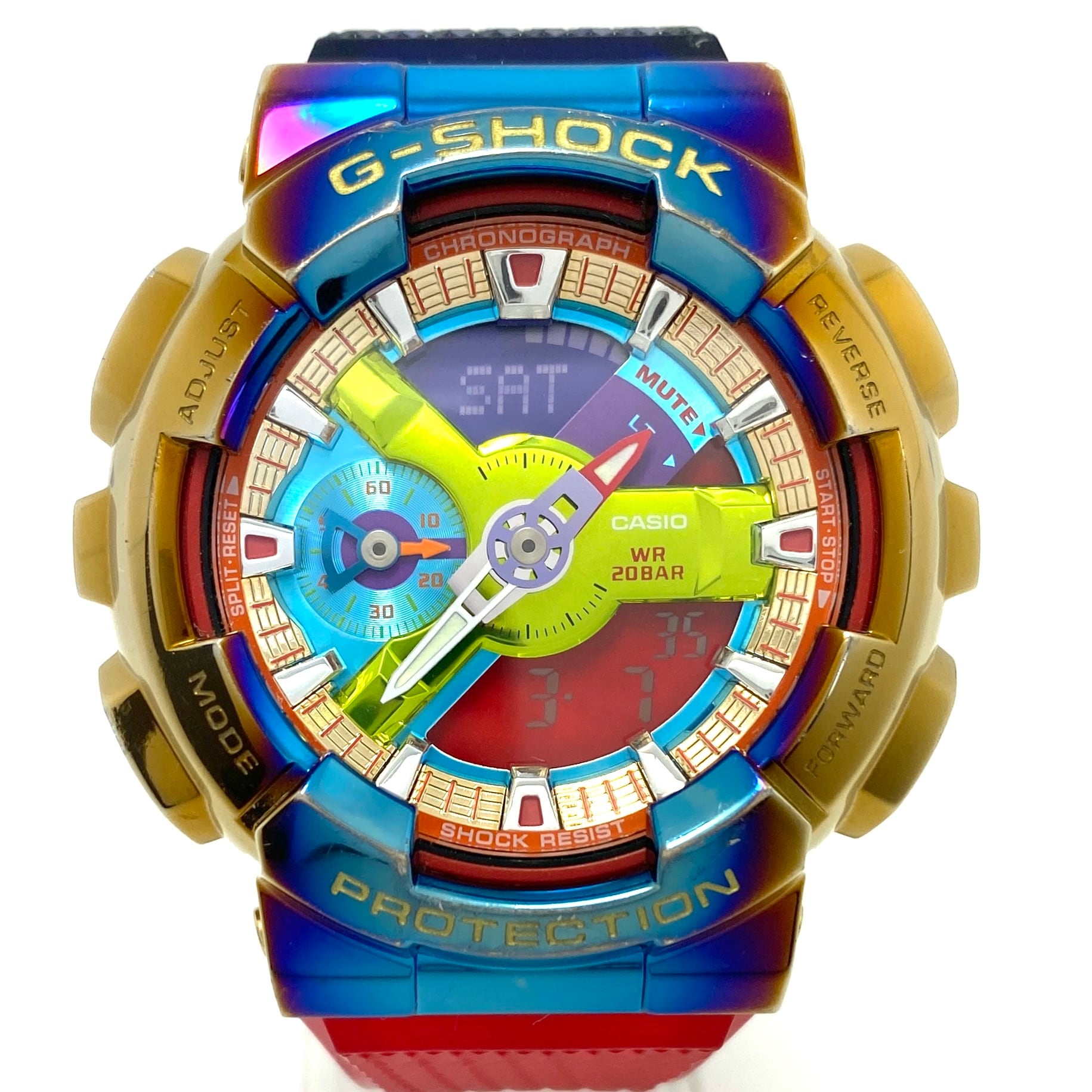 【未使用】ジーショックGM-110RB-2AJF レインボー 希少】腕時計 メンズ カシオ CASIO G-SHOCK ジーショック メタル