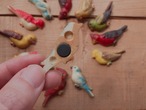 AMERICA 1960s Vintage bird magnets E